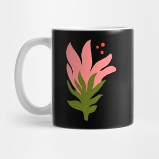 Mid Century Modern Pink Flower Mug